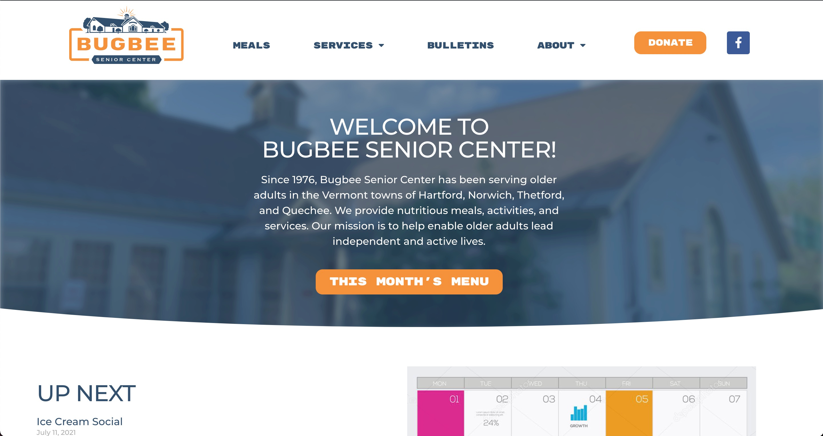 Bugbee Senior Center website