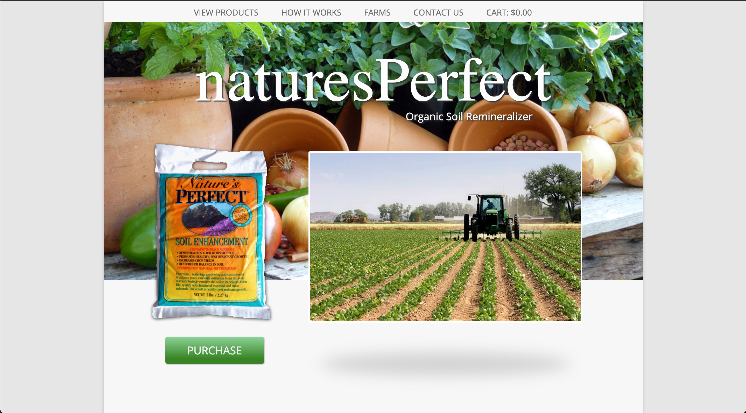 Nature's Perfect website