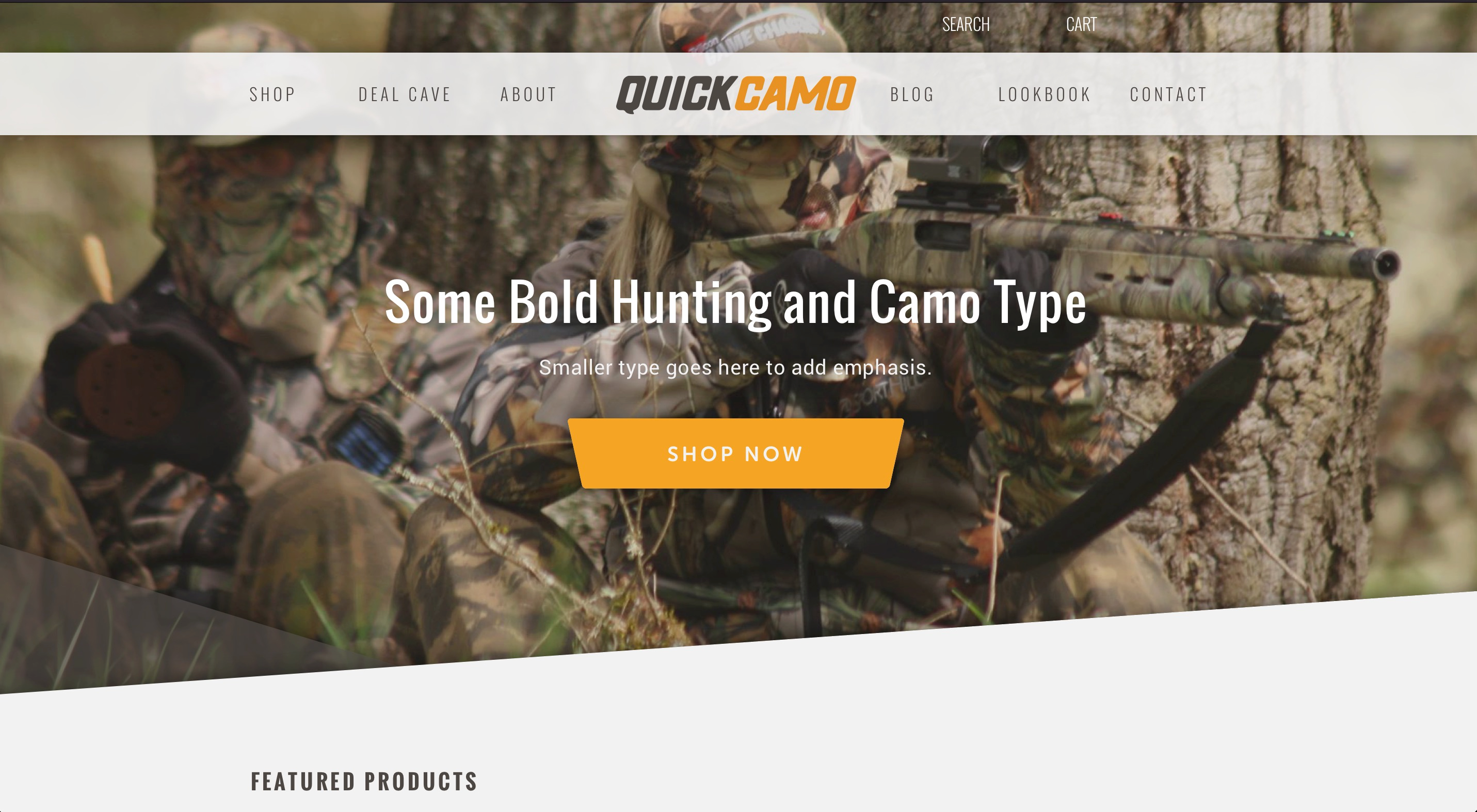 QuikCamo website
